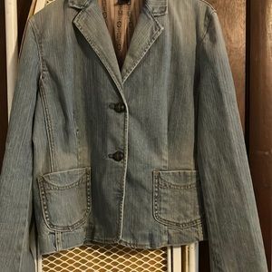 GAP Stretch denim blazer 12
